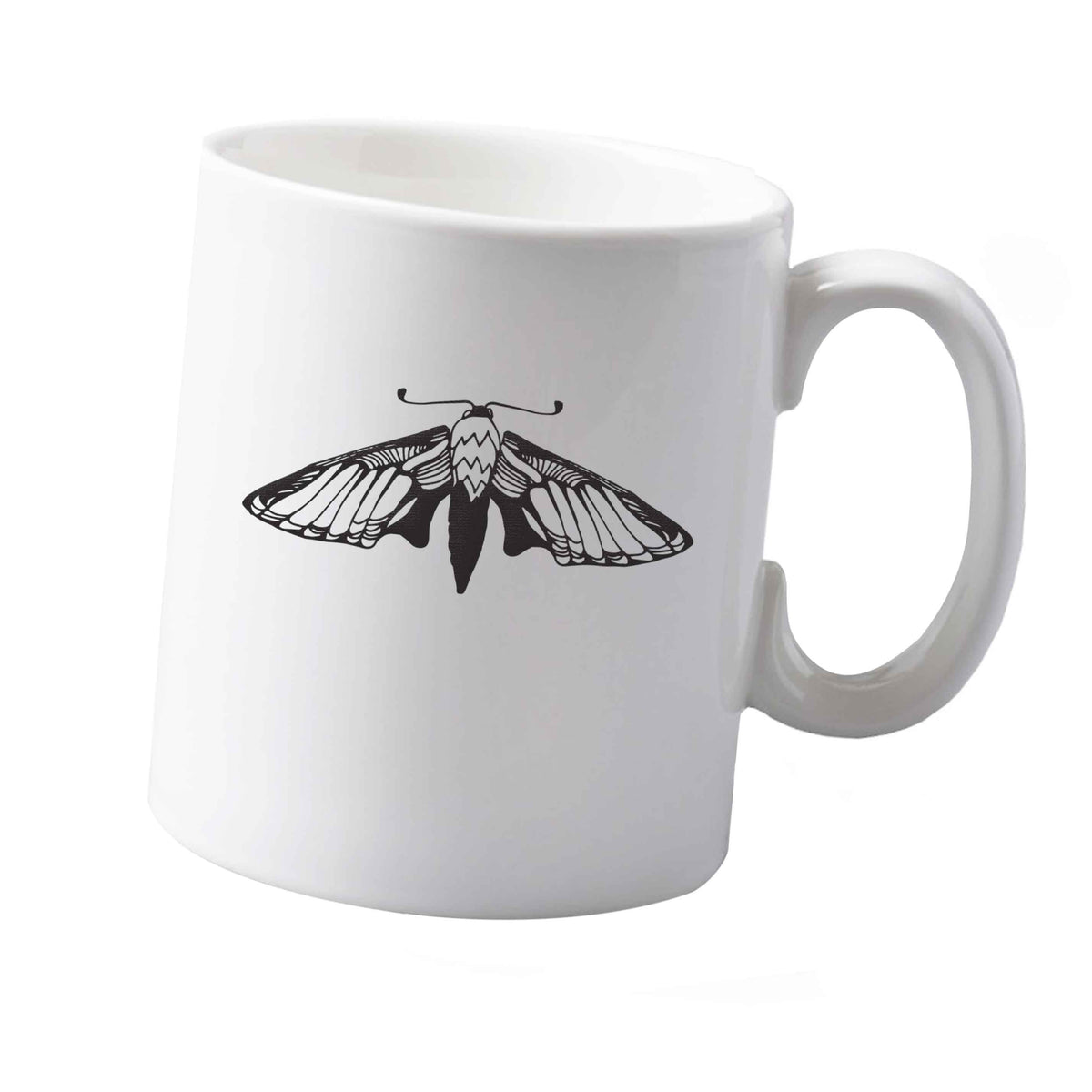 10 oz Moth illustration ceramic mug  both sides