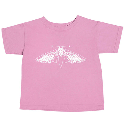 Moth illustration light pink baby toddler Tshirt 2 Years