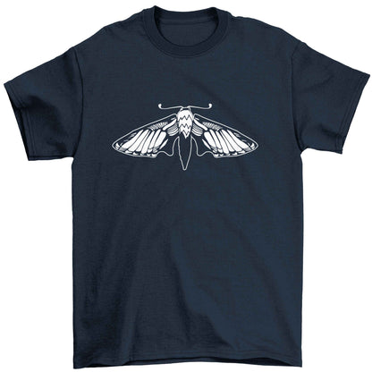 Moth illustration Children's navy Tshirt 12-13 Years