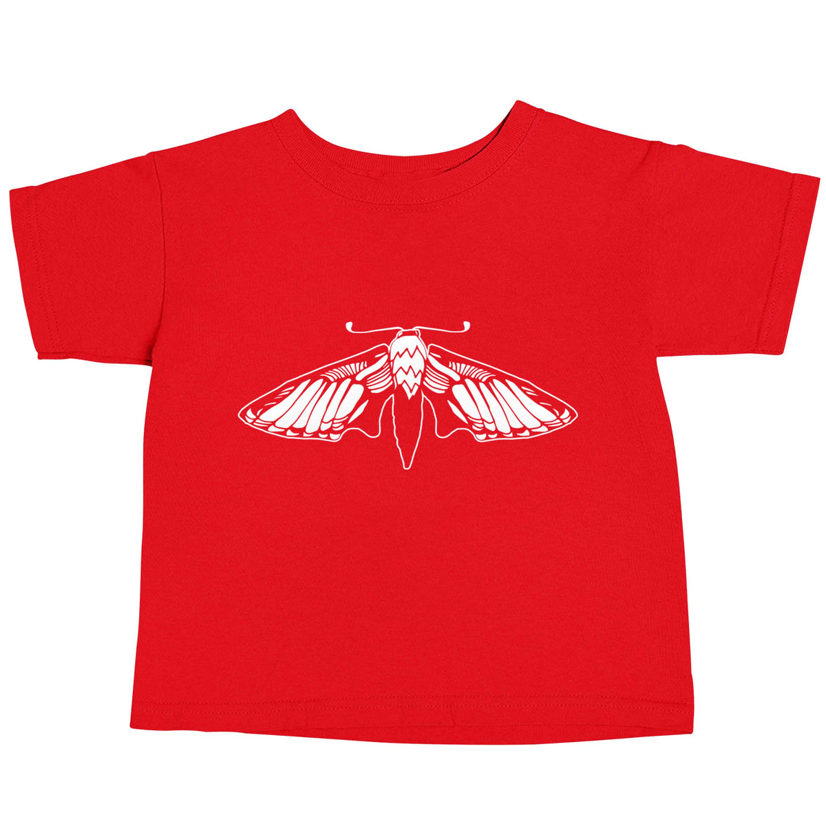 Moth illustration red baby toddler Tshirt 2 Years