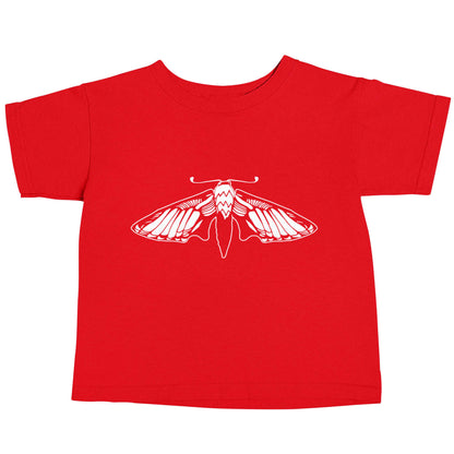 Moth illustration red baby toddler Tshirt 2 Years