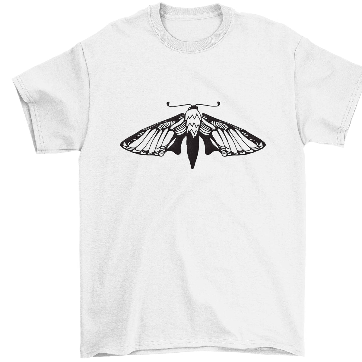 Moth illustration Children's white Tshirt 12-13 Years