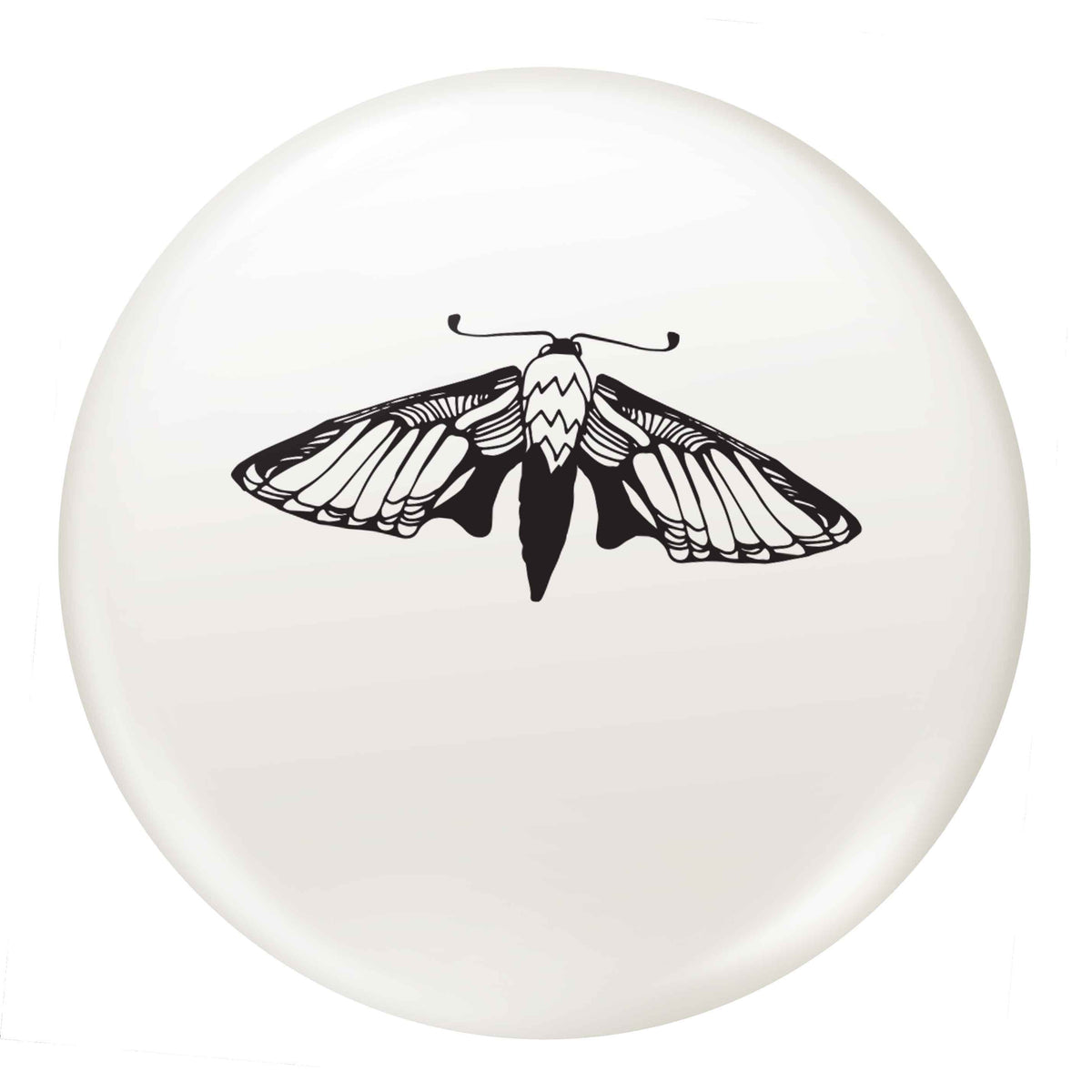 Moth illustration small 25mm Pin badge