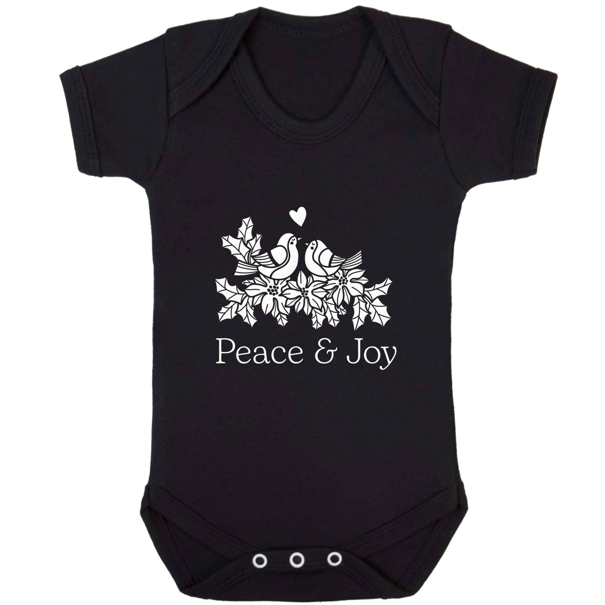 Peace & Joy baby bodysuit black 18-24 months