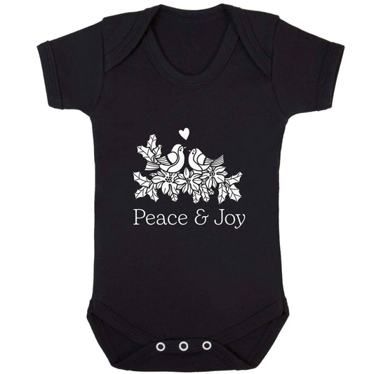 Peace & Joy baby bodysuit black 18-24 months