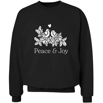 Peace & Joy adult's unisex black sweater 2XL
