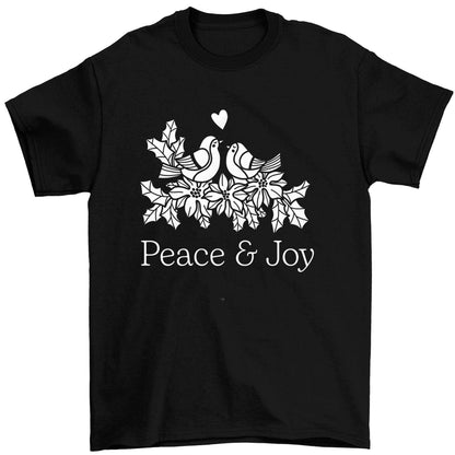 Peace & Joy Children's black Tshirt 12-13 Years