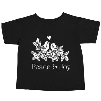 Peace & Joy Black baby toddler Tshirt 2 years