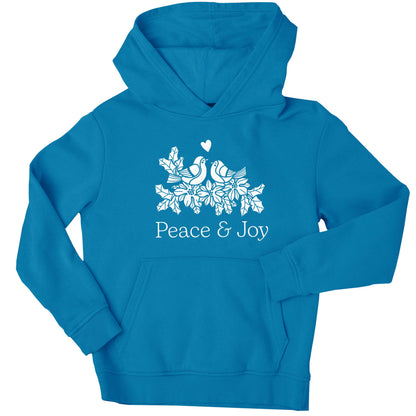 Peace & Joy children's blue hoodie 12-13 Years