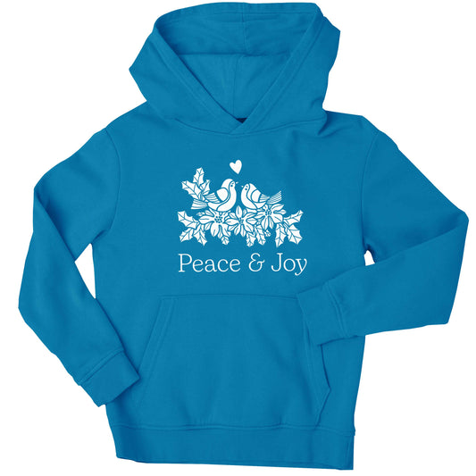 Peace & Joy children's blue hoodie 12-13 Years