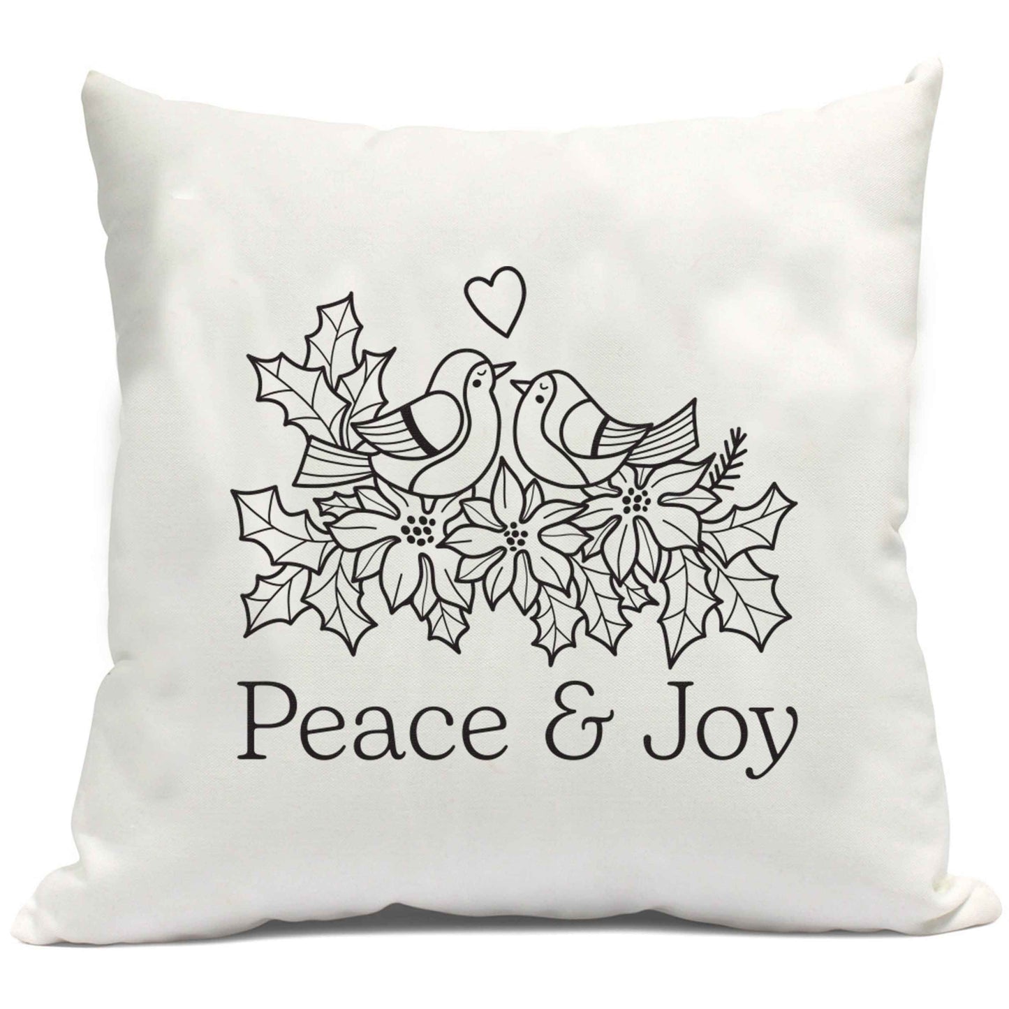 Peace & Joy cushion cover