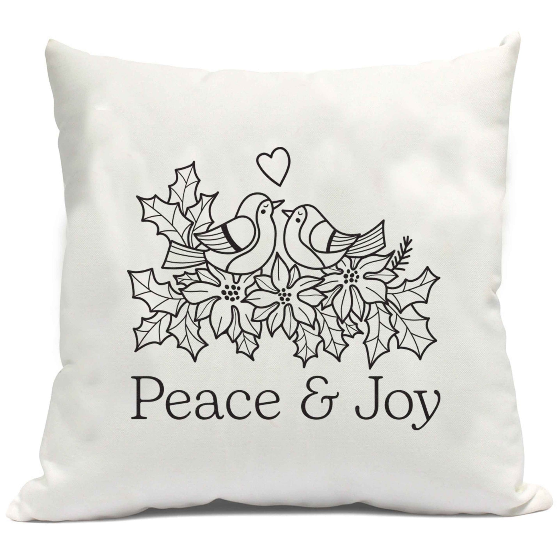 Peace & Joy cushion cover