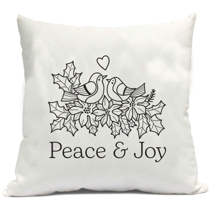 Peace & Joy cushion cover
