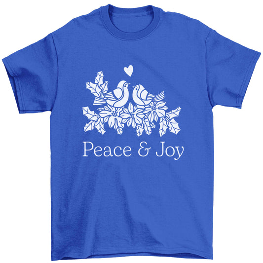 Peace & Joy Children's blue Tshirt 12-13 Years