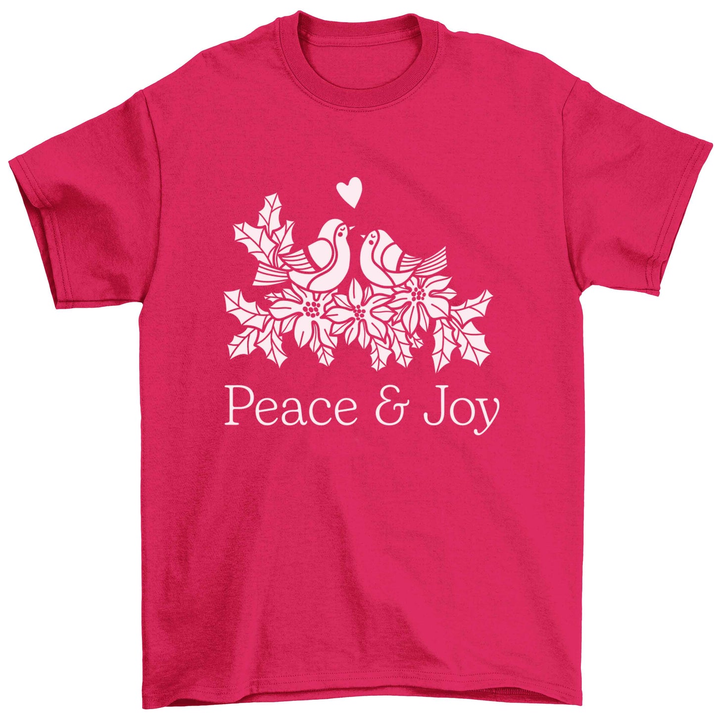 Peace & Joy Children's pink Tshirt 12-13 Years