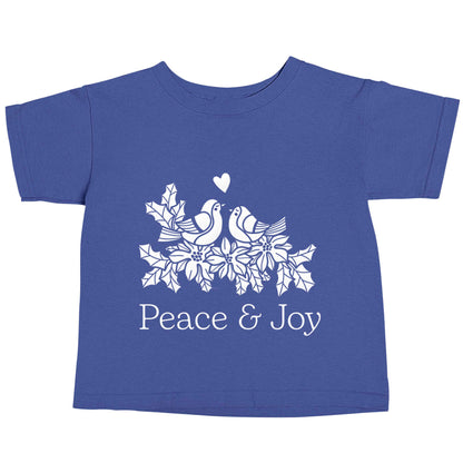 Peace & Joy blue baby toddler Tshirt 2 Years