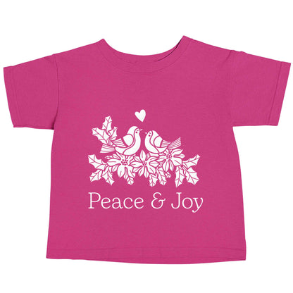 Peace & Joy pink baby toddler Tshirt 2 Years