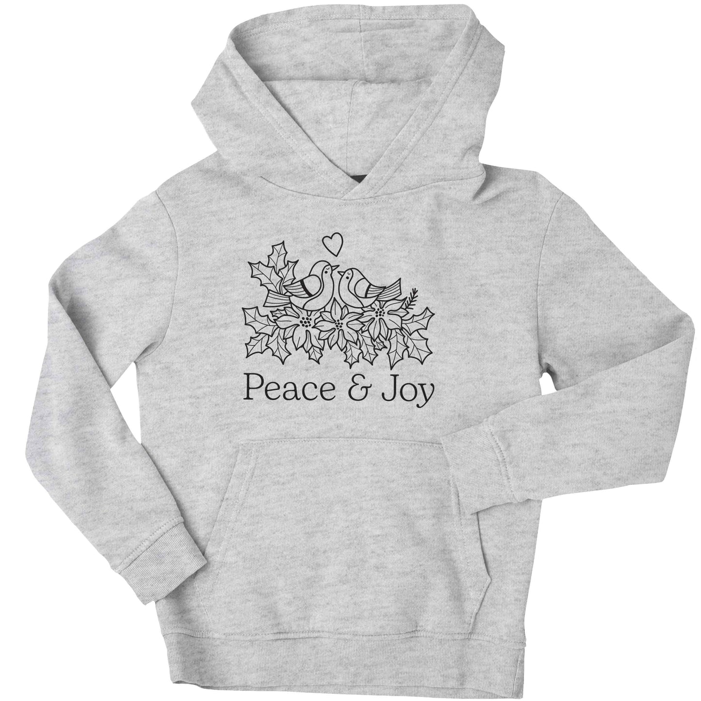 Peace & Joy children's grey hoodie 12-13 Years