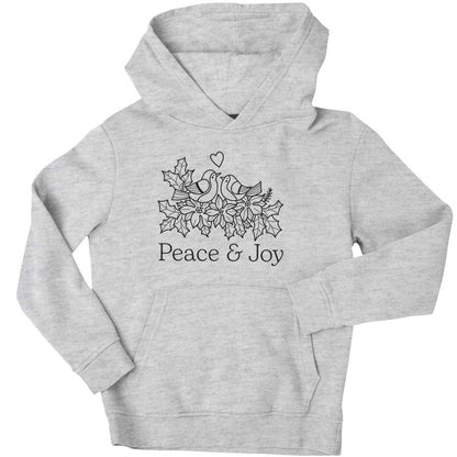 Peace & Joy children's grey hoodie 12-13 Years