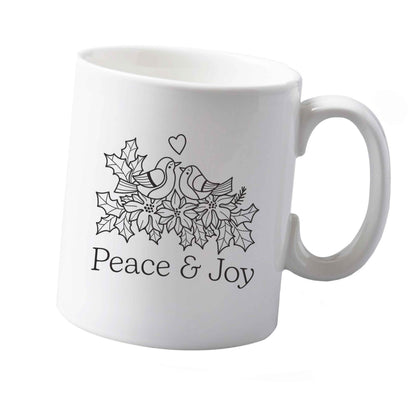 10 oz Peace & Joy ceramic mug  both sides