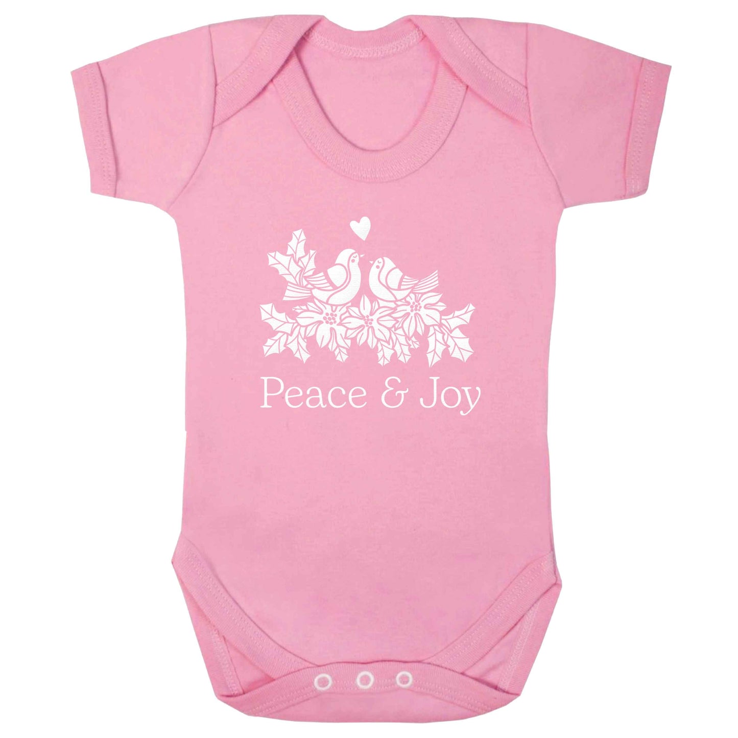 Peace & Joy baby bodysuit pale pink 18-24 months