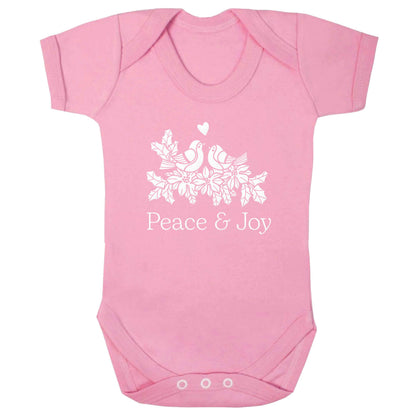 Peace & Joy baby bodysuit pale pink 18-24 months