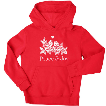 Peace & Joy children's red hoodie 12-13 Years