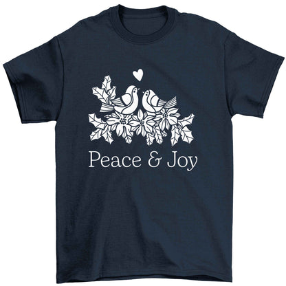Peace & Joy Children's navy Tshirt 12-13 Years