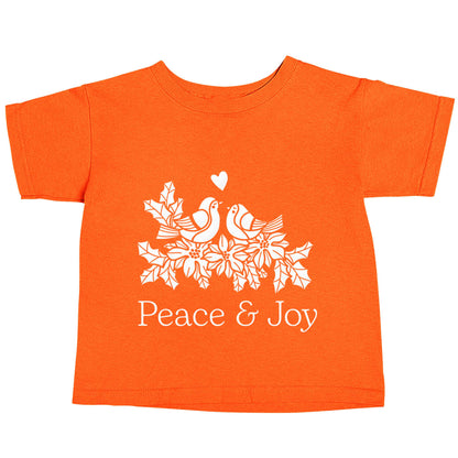 Peace & Joy orange baby toddler Tshirt 2 Years