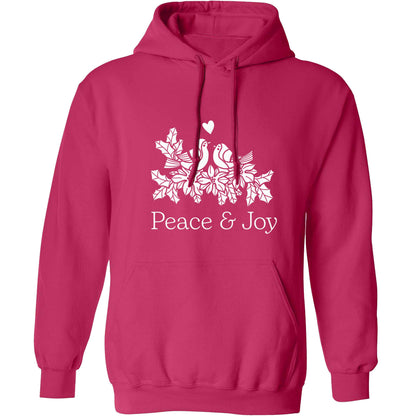 Peace & Joy adults unisex pink hoodie 2XL