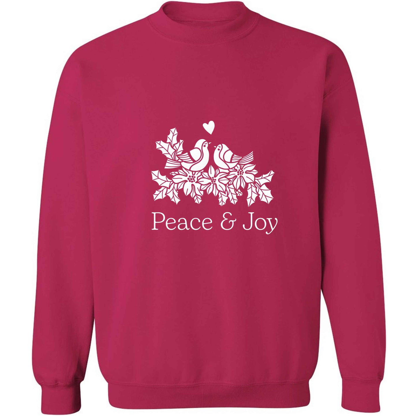 Peace & Joy adult's unisex pink sweater 2XL