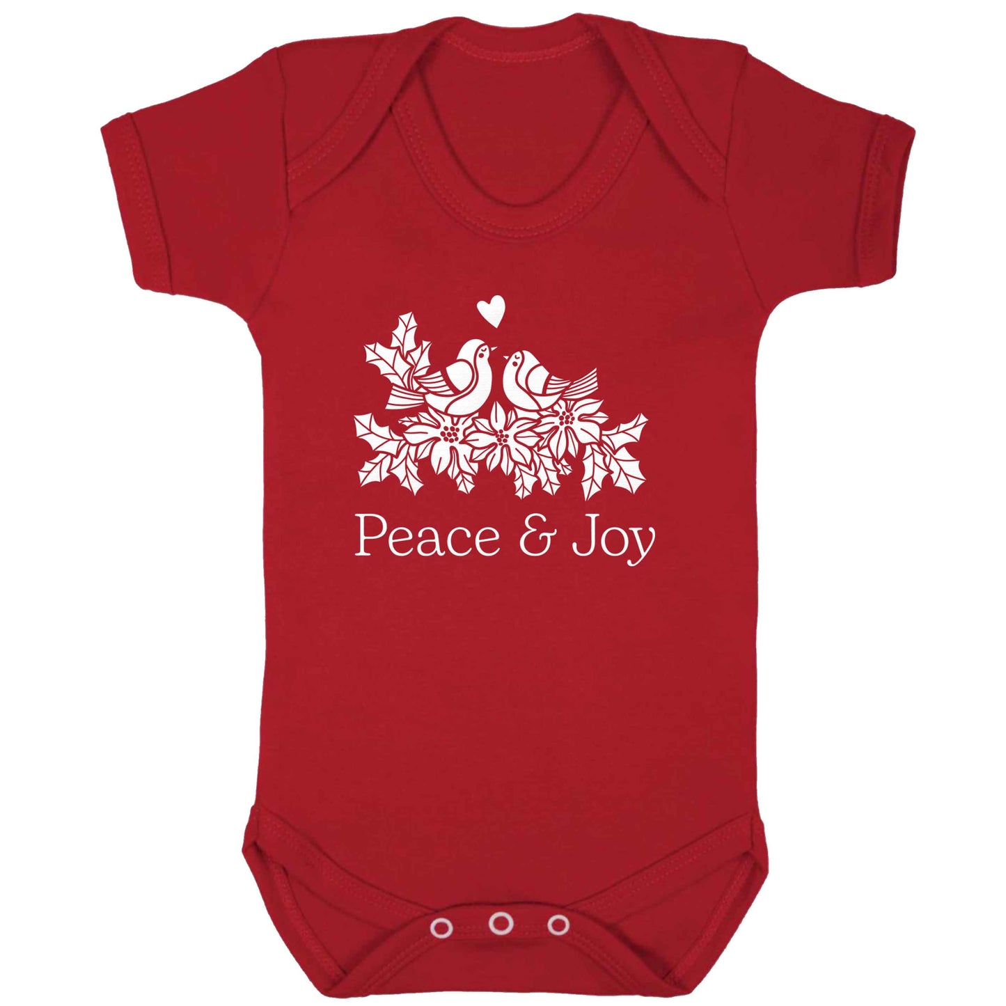 Peace & Joy baby bodysuit red 18-24 months