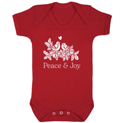 Peace & Joy baby bodysuit red 18-24 months