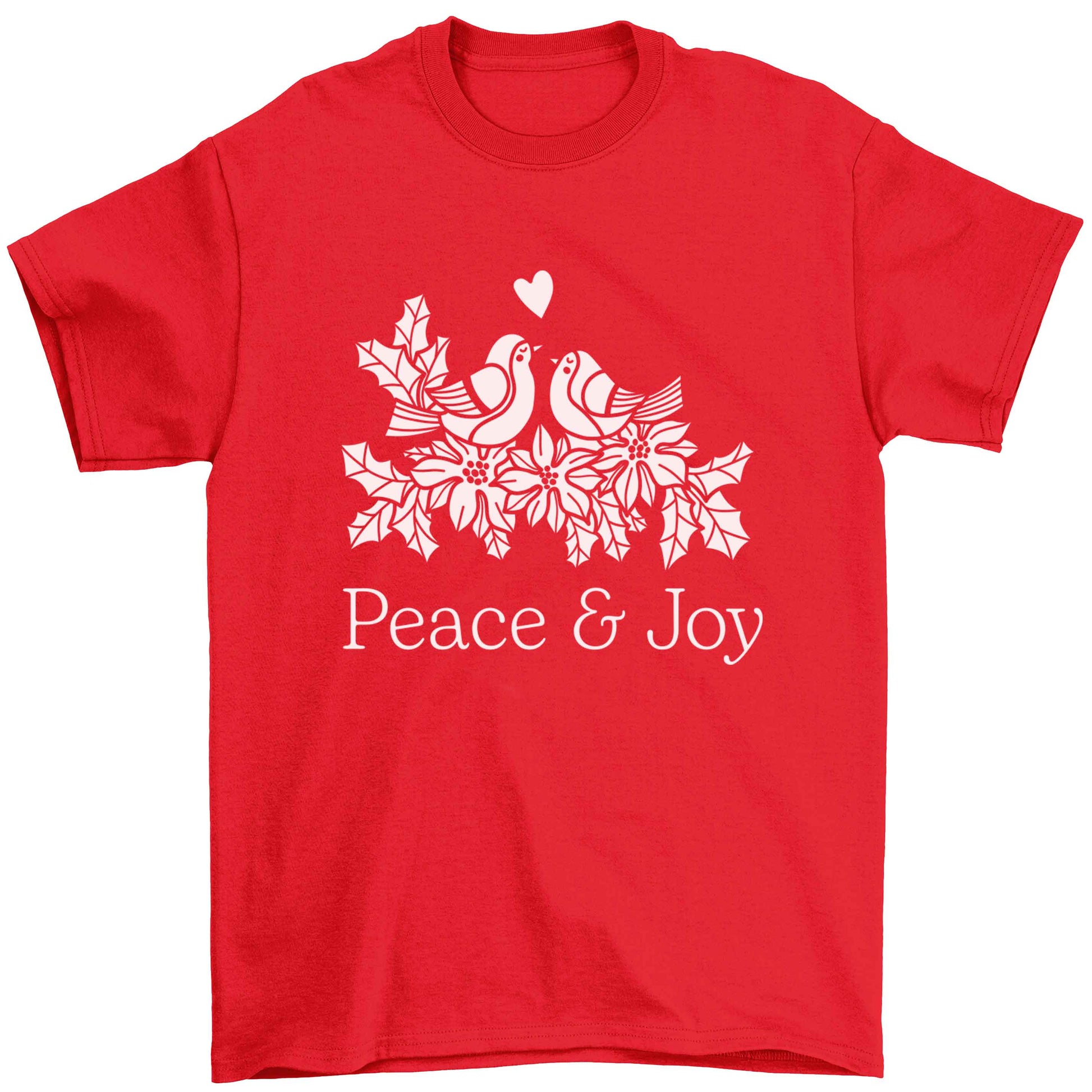 Peace & Joy Children's red Tshirt 12-13 Years