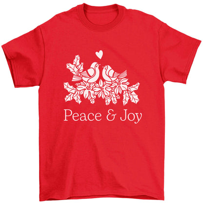 Peace & Joy Children's red Tshirt 12-13 Years