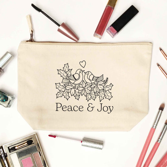 Peace & Joy natural makeup bag