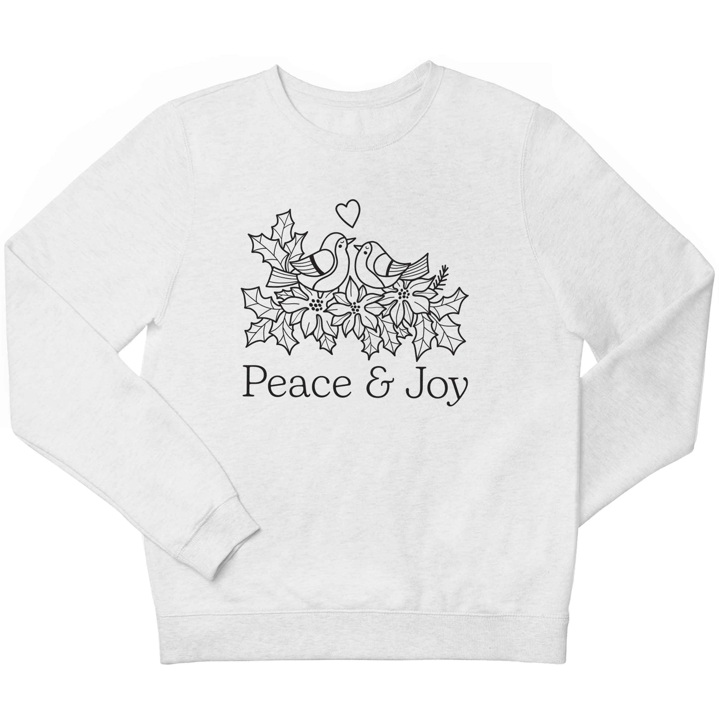 Peace & Joy children's white sweater 12-13 Years