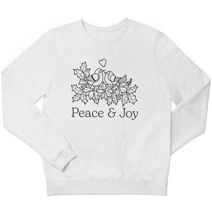 Peace & Joy children's white sweater 12-13 Years