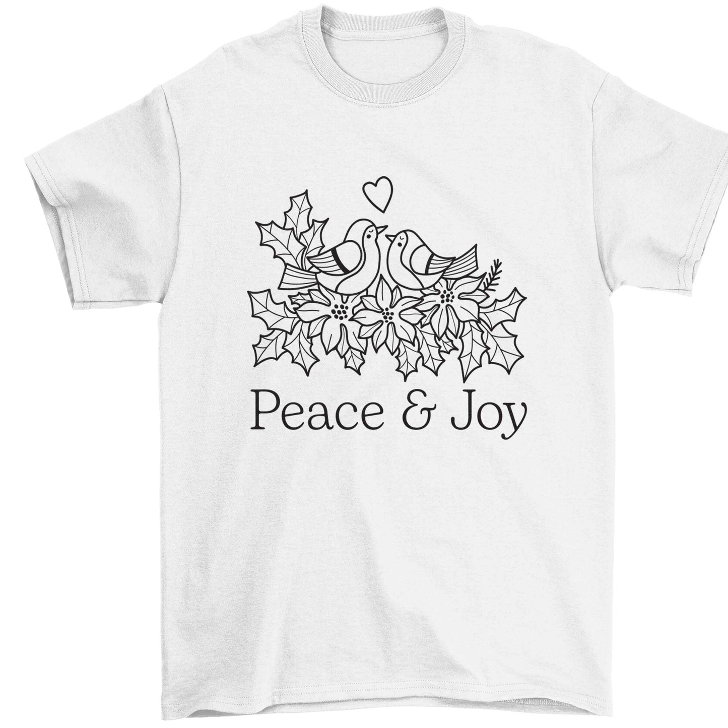 Peace & Joy Children's white Tshirt 12-13 Years