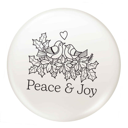 Peace & Joy small 25mm Pin badge