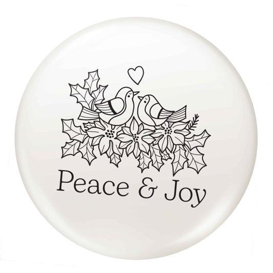 Peace & Joy small 25mm Pin badge