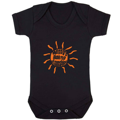 Mummy's little ray of sunshine baby bodysuit black 18-24 months
