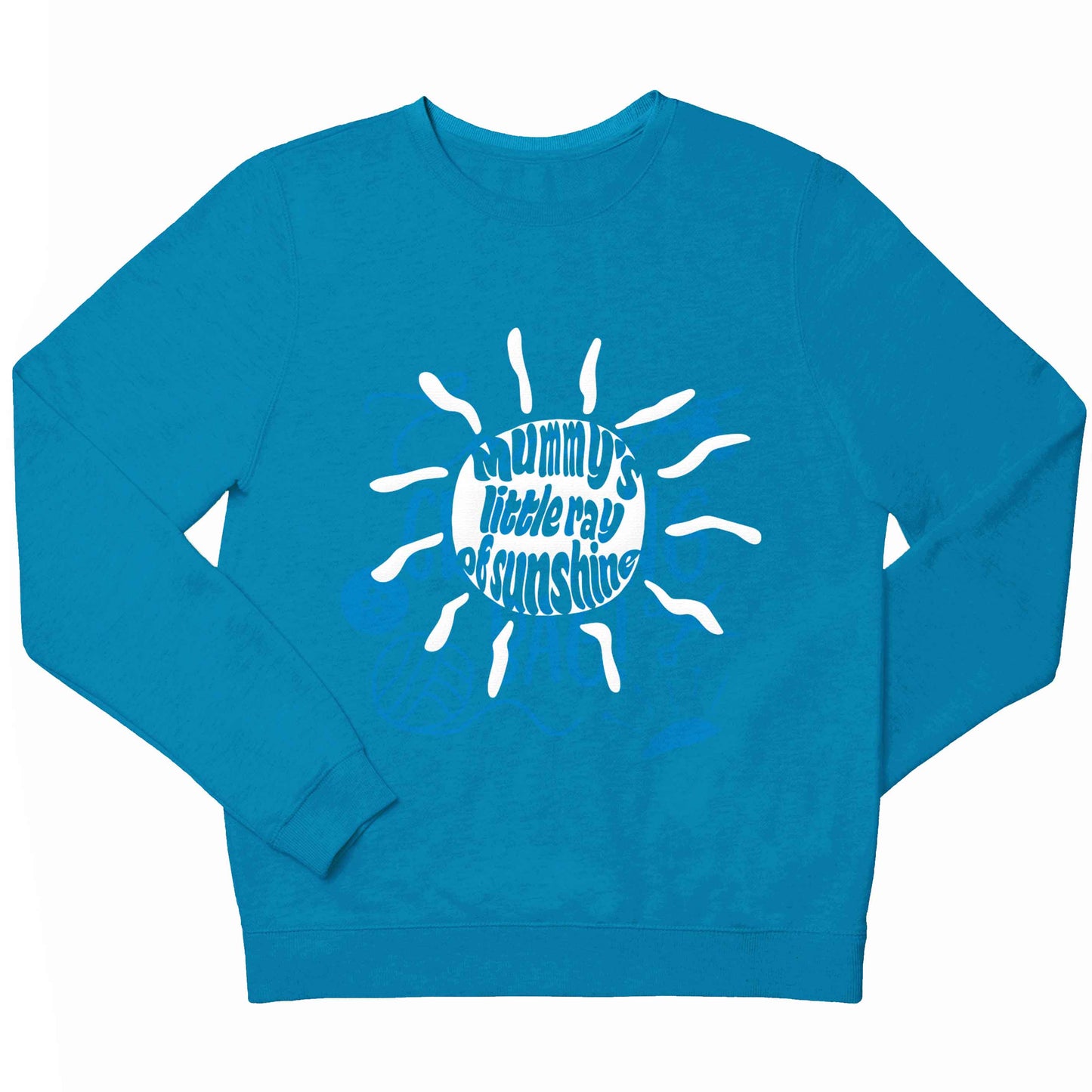 Mummy's little ray of sunshine children's blue sweater 12-13 Years