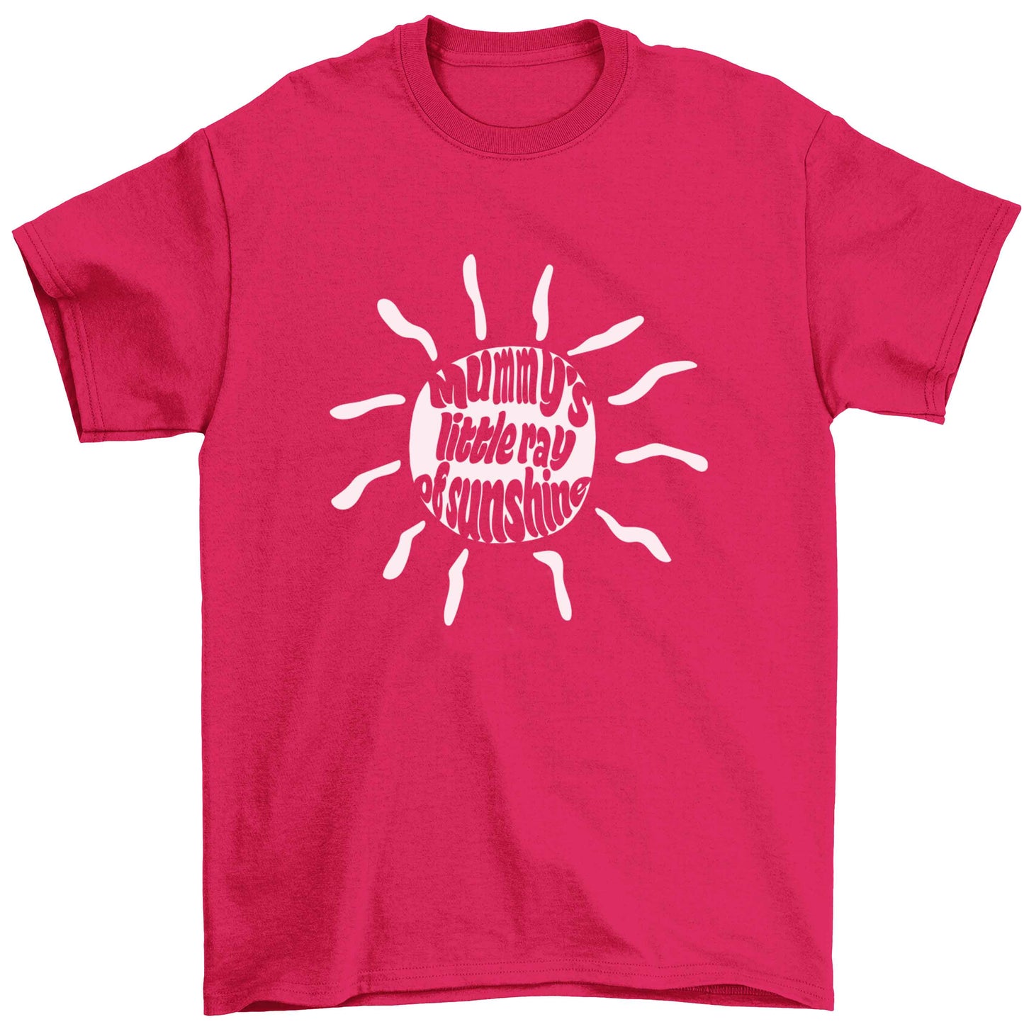Mummy's little ray of sunshine Children's pink Tshirt 12-13 Years