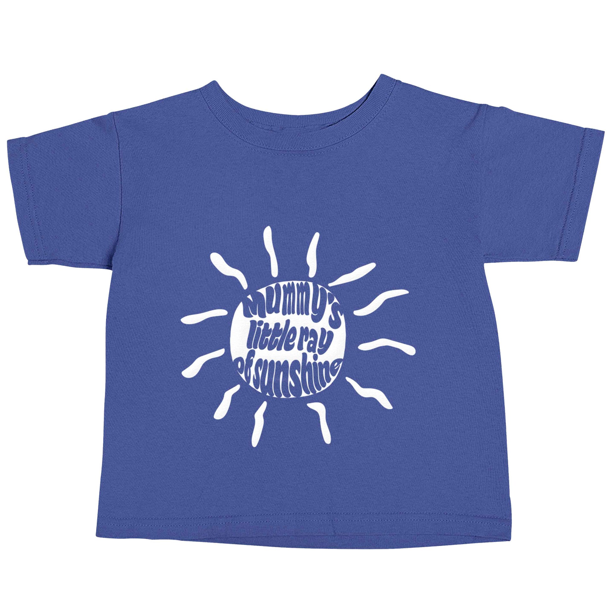 Mummy's little ray of sunshine blue baby toddler Tshirt 2 Years