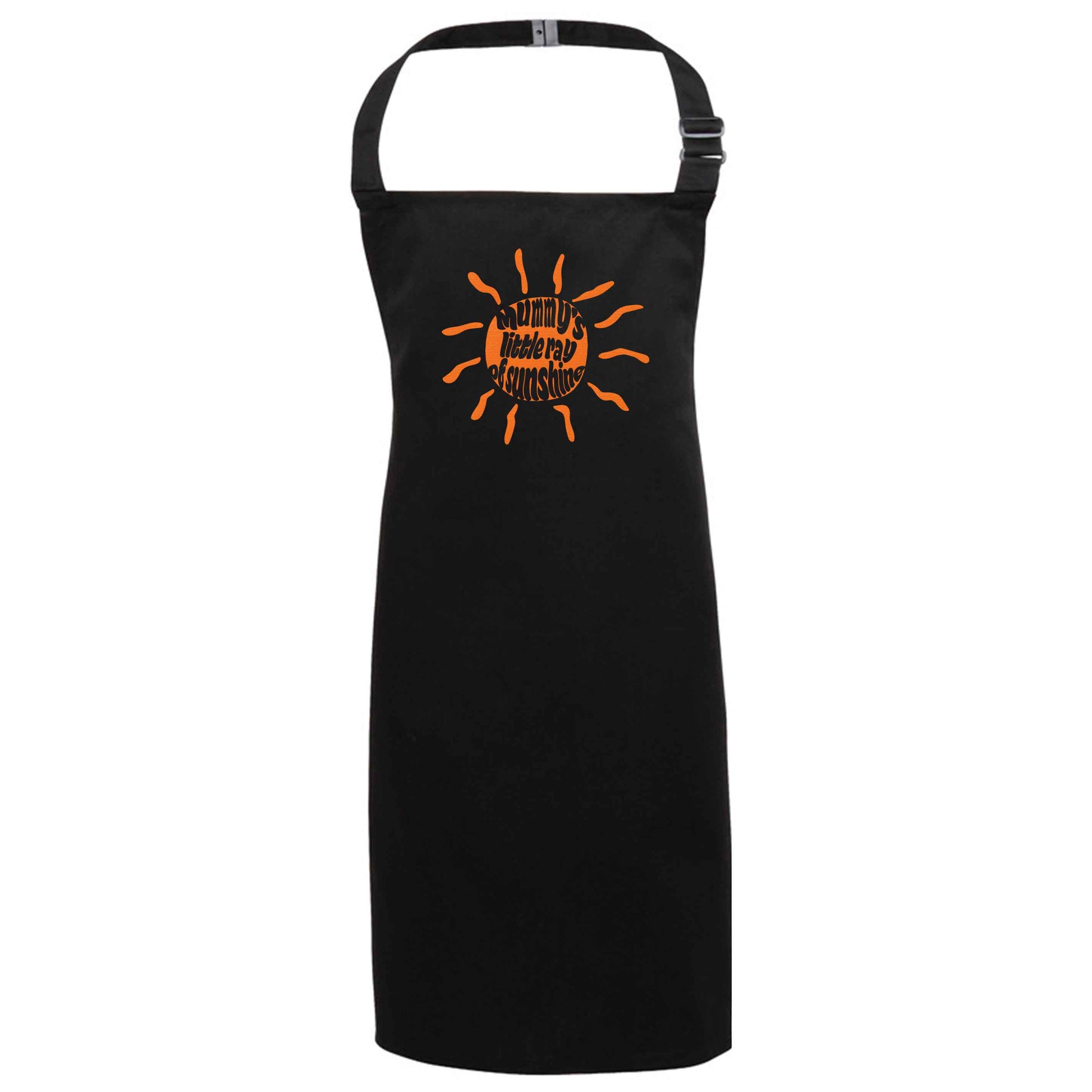 Mummy's little ray of sunshine black apron 7-10 years
