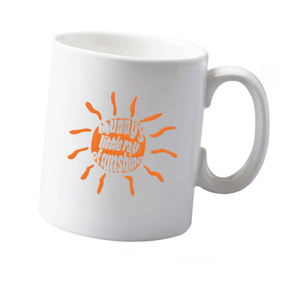 10 oz Mummy's little ray of sunshine ceramic mug  both sides