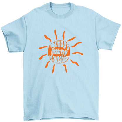 Mummy's little ray of sunshine Children's light blue Tshirt 12-13 Years