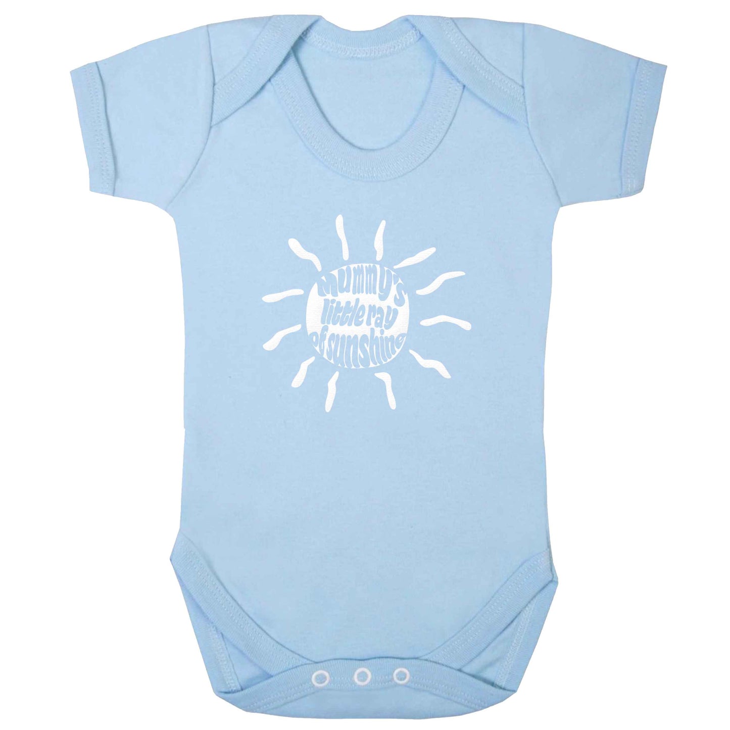 Mummy's little ray of sunshine baby bodysuit pale blue 18-24 months