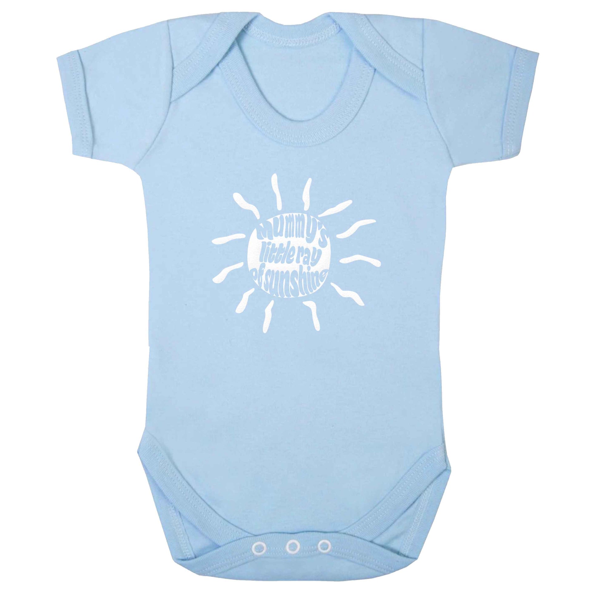Mummy's little ray of sunshine baby bodysuit pale blue 18-24 months